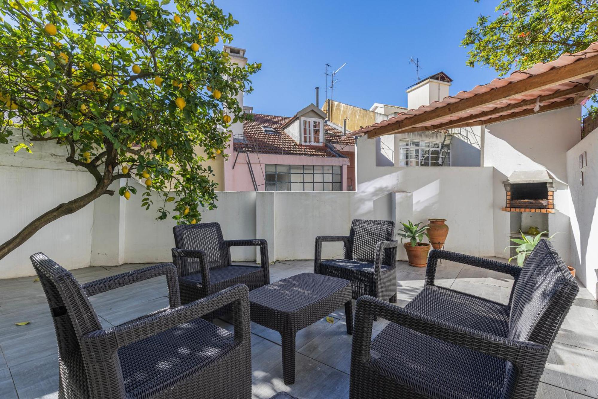 Apartamento Moderno Com Terraco Lisbona Esterno foto